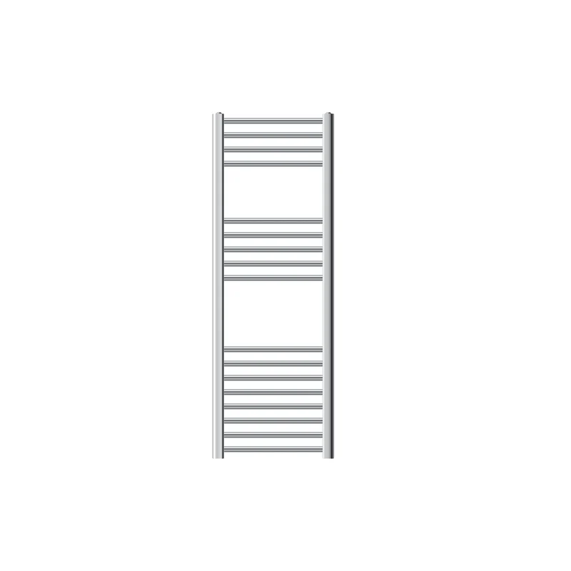 Badheizkörper Sahara 400x1200 mm Chrome gerade mit Seitenanschluss LuxeBath