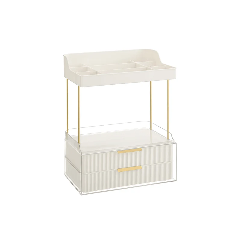 Make-up Organizer 4 Ebenen 20 x 32 x 39,1 cm, wolkenweiß