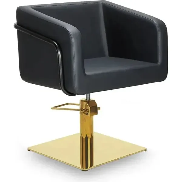 Friseurstuhl in eleganter Schwarz-Farbe, Luxuriöser Friseur stuhl Egan