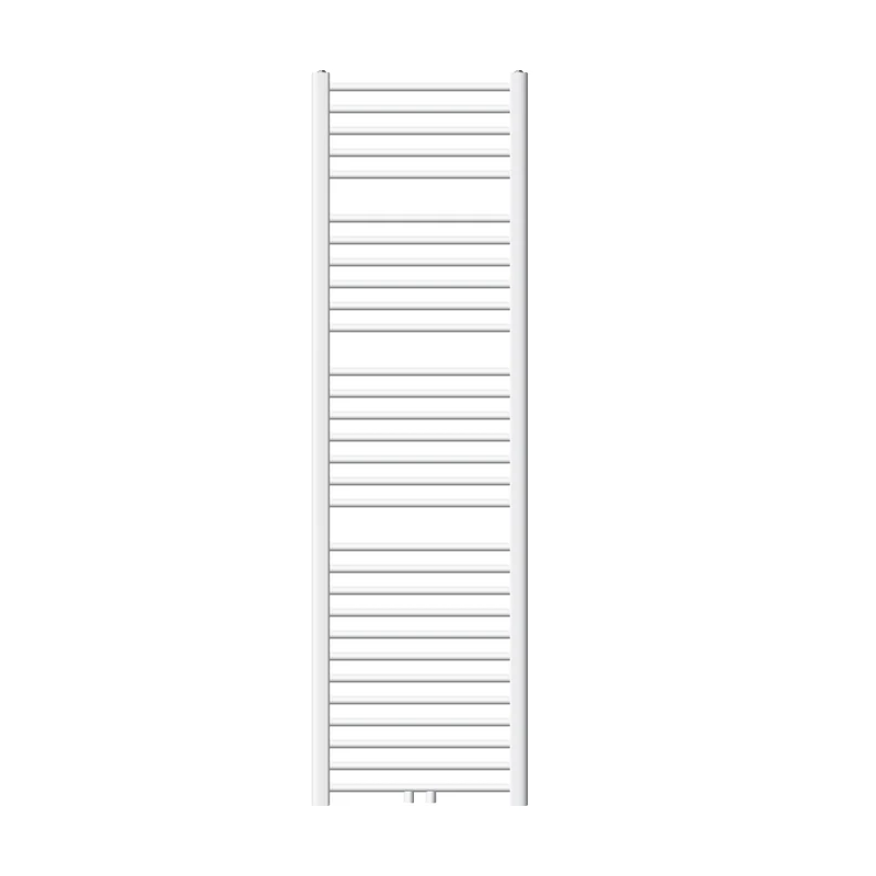 Badheizkörper Mittelanschluss 500x1800 mm Weiß gerade inkl. Montagematerial LuxeBath