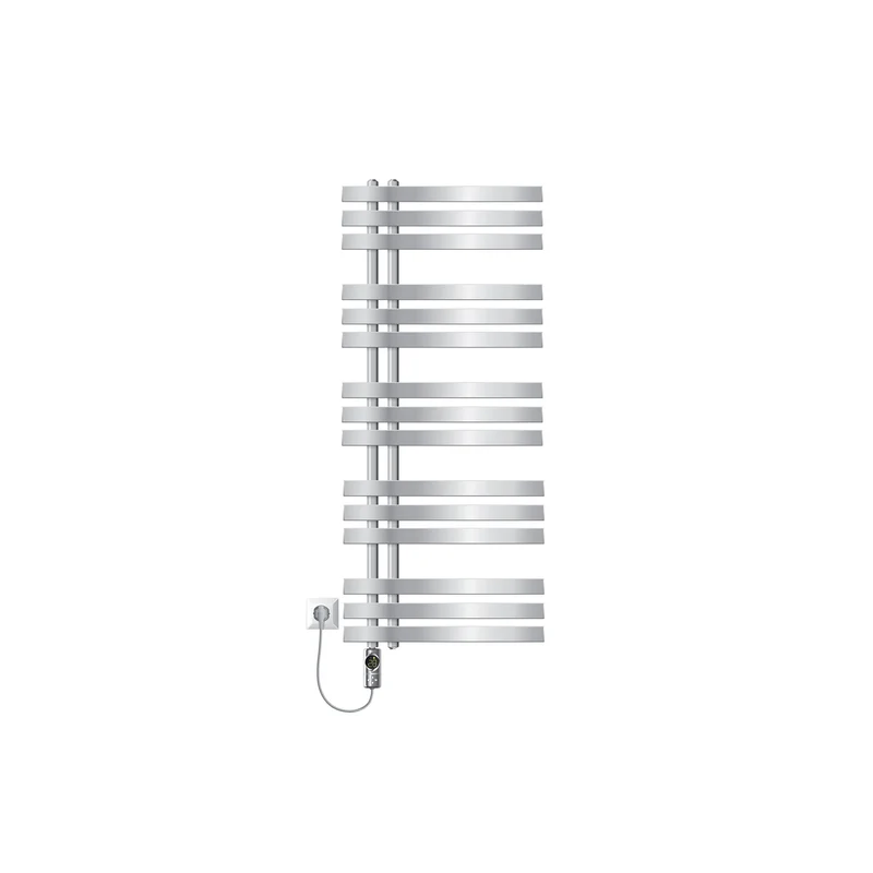 Badheizkörper Mittelanschluss 500x1200 mm Chrom mit Heizstab 1200W LuxeBath