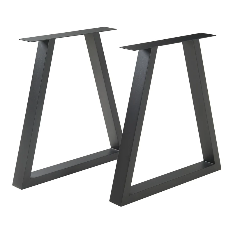 Tischgestell 2er Set Lyngby 72x55/70cm Schwarz [en.casa]