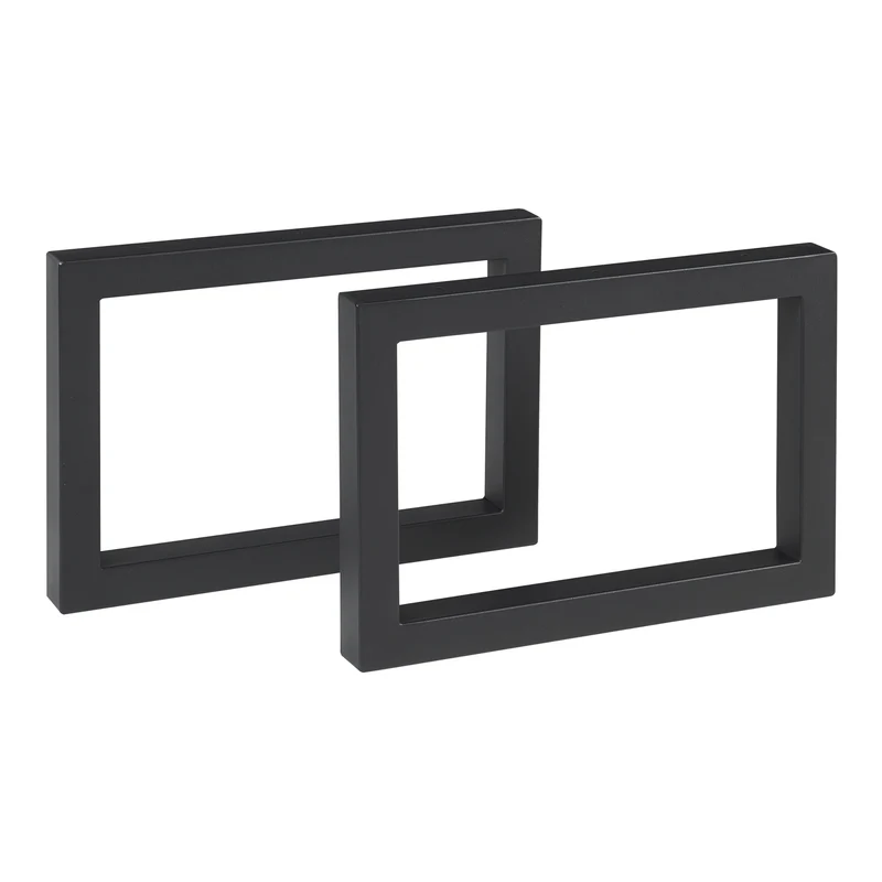 Tischgestell 2er Set Lunderskov 35x50cm Schwarz [en.casa]