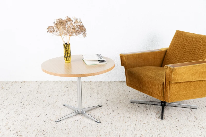 Couchtisch Rund Coffeetable Vintage Beistelltisch
