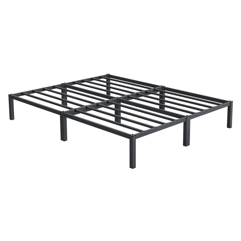 B-Ware Bettgestell Doppelbett 160x200 cm aus Metall in Anthrazit mit Lattenrost ML-Design