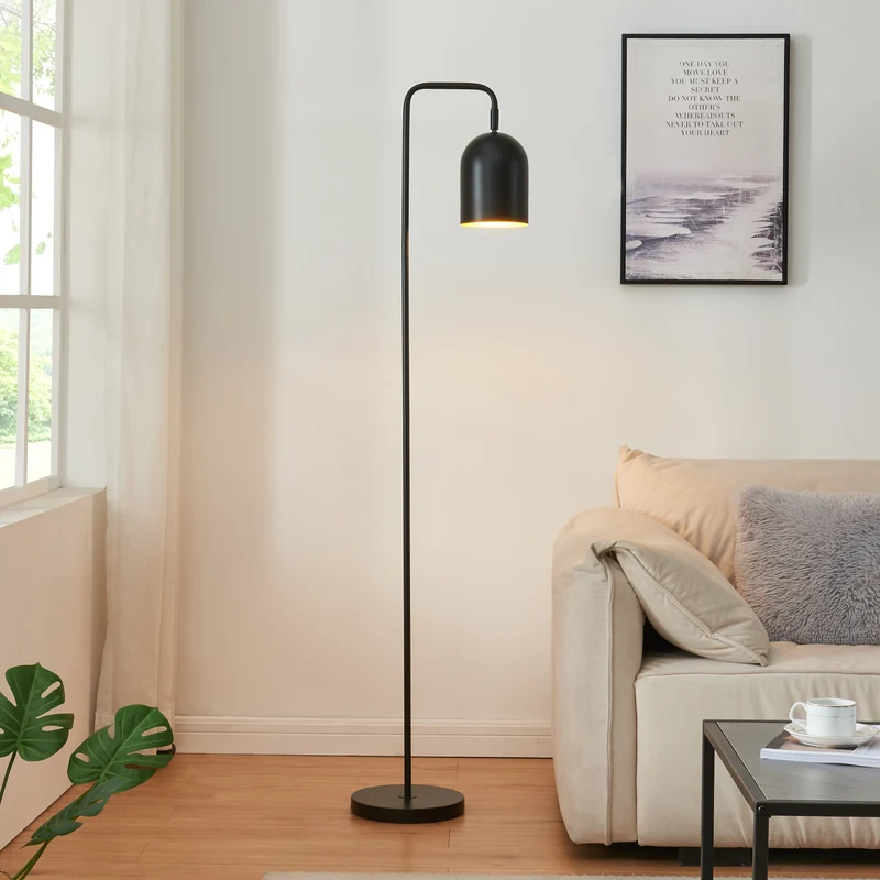 Stehleuchte Barnard Metall 159 cm Schwarz [lux.pro]