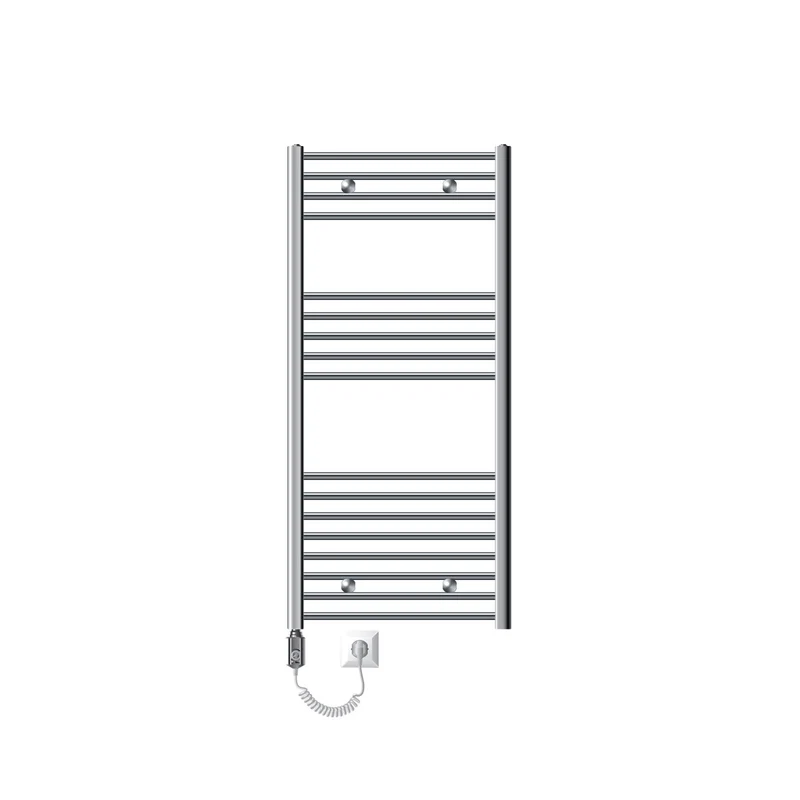 Badheizkörper Sahara mit Heizstab 1200W 600x1200 mm Chrome gebogen mit Seitenanschluss