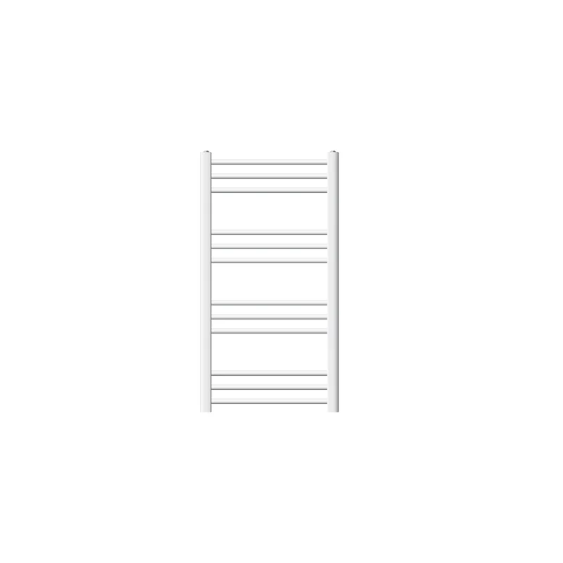 Badheizkörper Sahara 500x800 mm Weiß gebogen mit Seitenanschluss LuxeBath