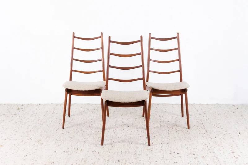 3er Set Teak Stühle
