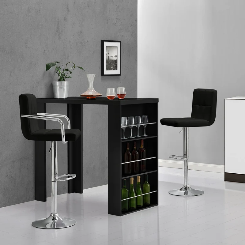 Bartheke Bonn mit 3 Fächer 117x57x107cm [en.casa]