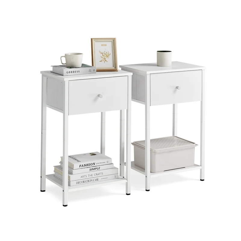 Beistelltisch mit Stoff-Schublade