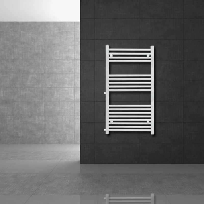 Badheizkörper 500x1200 mm Weiß gerade mit Seitenanschluss LuxeBath