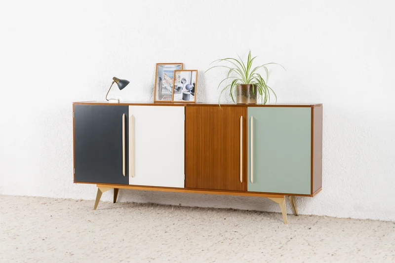 Behr Teak Sideboard Vintage Highboard Holz