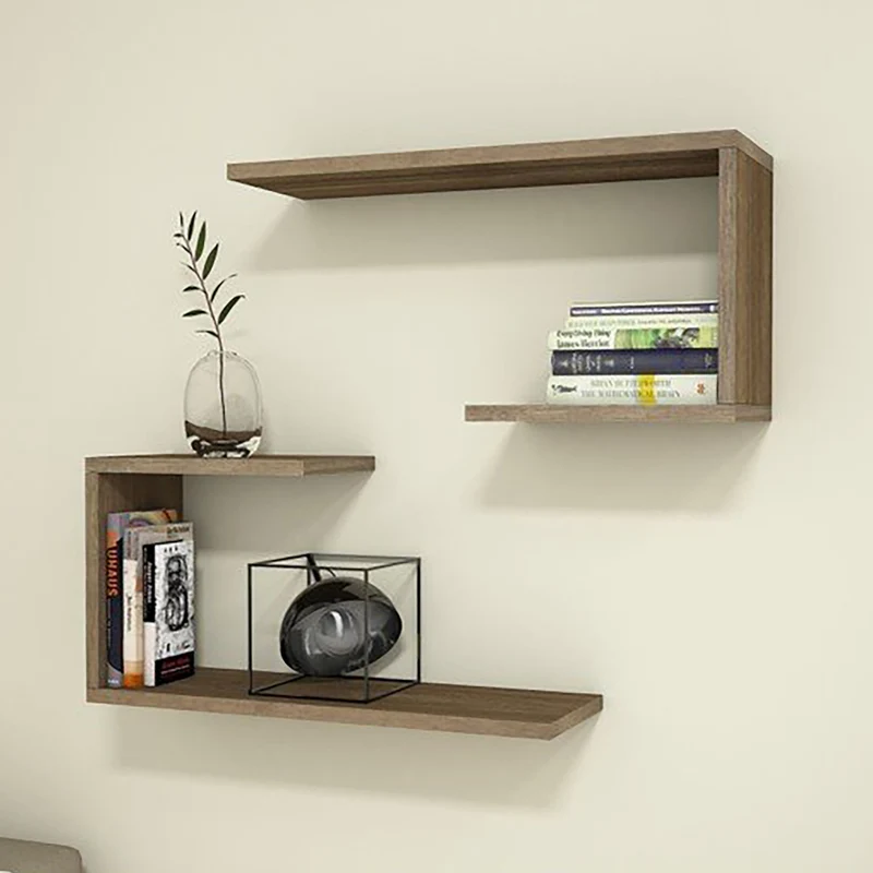 Wandregal-Set Årslev 2-tlg. 27 x 60 x 20 cm bis ca. 5 kg [en.casa]
