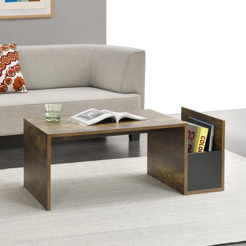 Couchtisch Bollnäs 90x45x35 cm mit Ablagefach versch. Farben en.casa