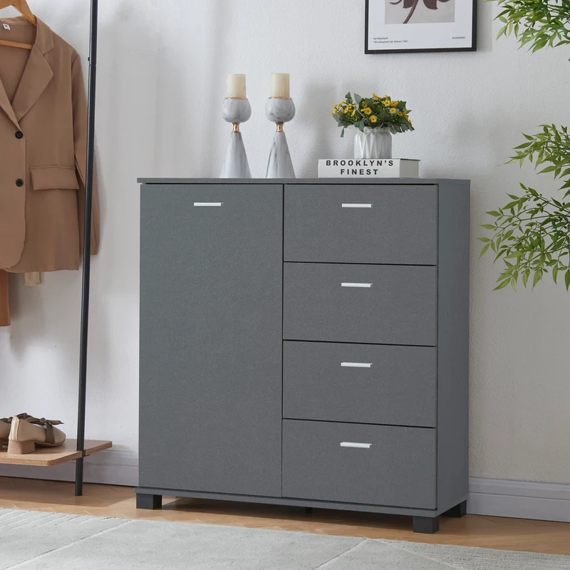 Sideboard Döbritz 84x80x28 cm [en.casa]