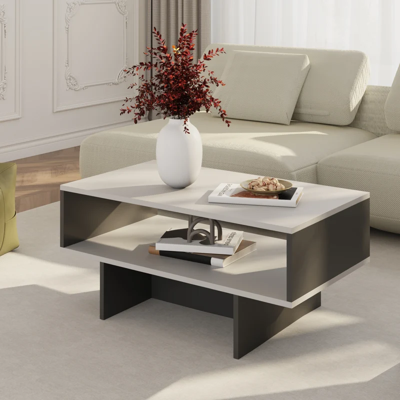 Couchtisch Mjölby 36.4x80x45 cm in versch. Farben [en.casa]