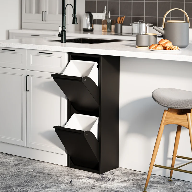 Mülltrennschrank Sollentuna [en.casa]