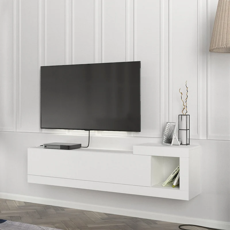 Fernsehschrank Luhanka 150x29,5x38,5cm Eiche in verschiedenen Farben [en.casa]