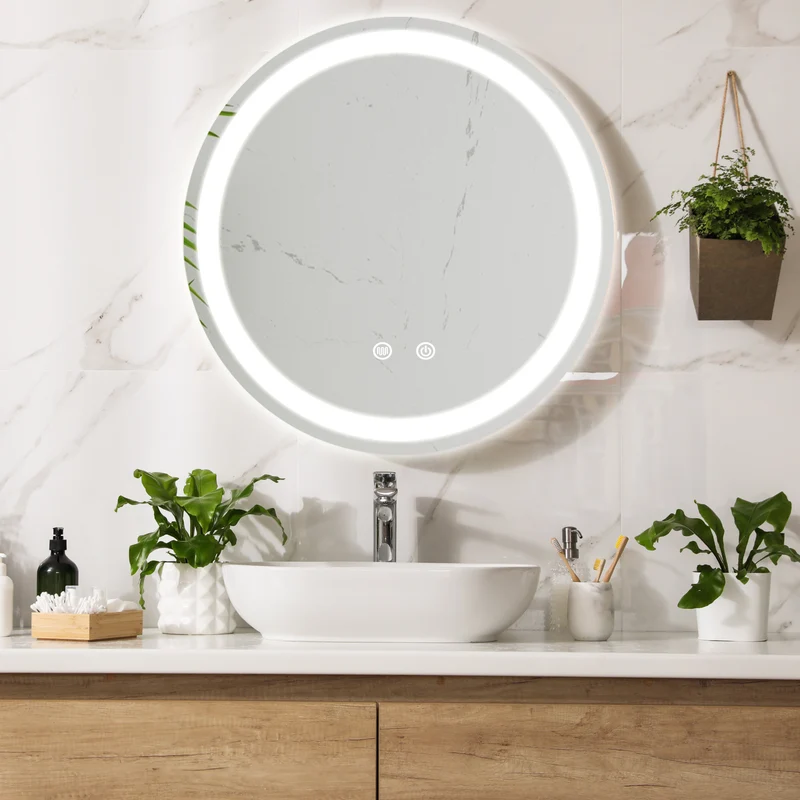 LED-Badspiegel Maratea Silber in versch. Größen [pro.tec]