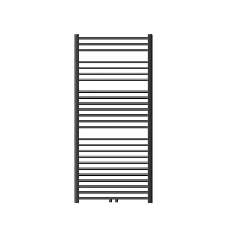 Badheizkörper Sahara 750x1500 mm Anthrazit gebogen mit Mittelanschluss