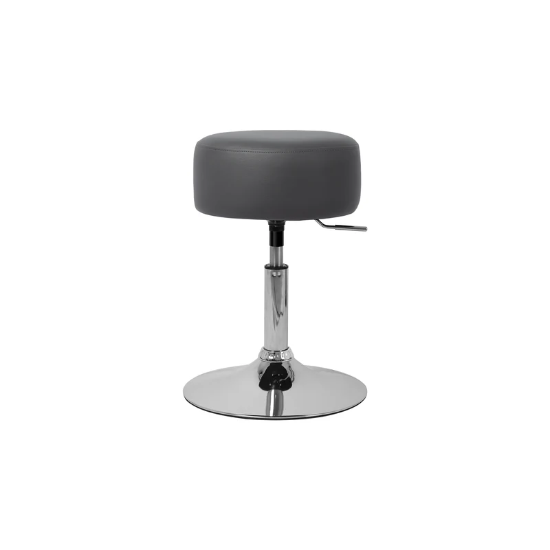 Barhocker Sitzhocker Kunstkleder Ø 33 cm Höhenverstellbar verchromter Fuß ML-Design