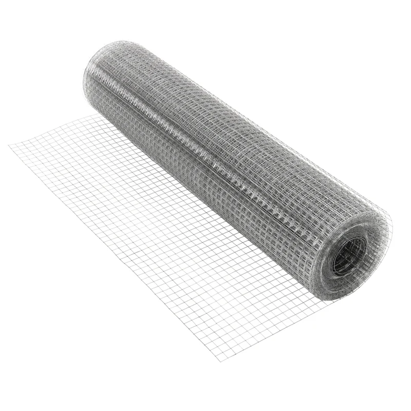 B-Ware Volierendraht Silber aus verzinktem Stahl 1x25m Drahtstärke 1,2mm Maschenweite 19x19mm