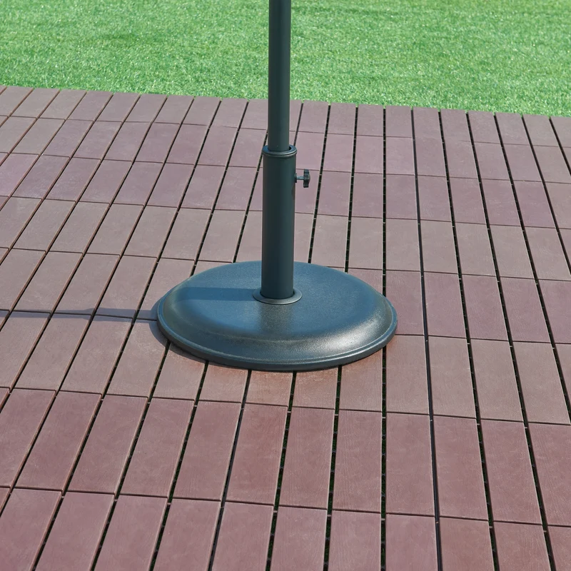 Sonnenschirmständer Bionaz Beton Schwarz [casa.pro]