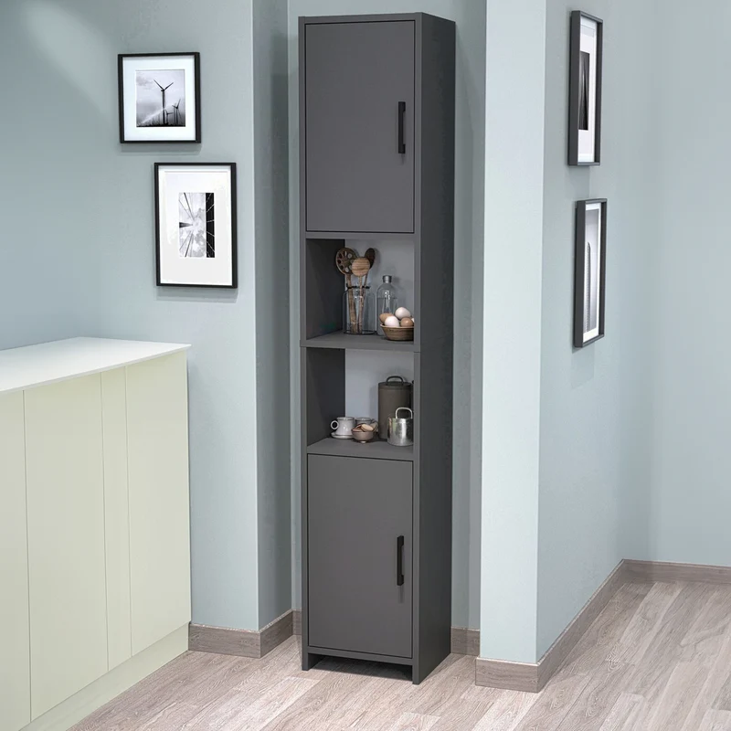 Hochschrank Rautrina 180x35x30 cm [en.casa]