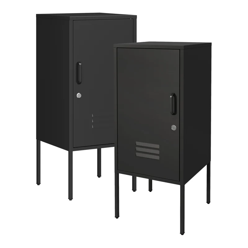 Nachtschrank Hausjärvi 2er Set Türgriff rechts und links [en.casa]