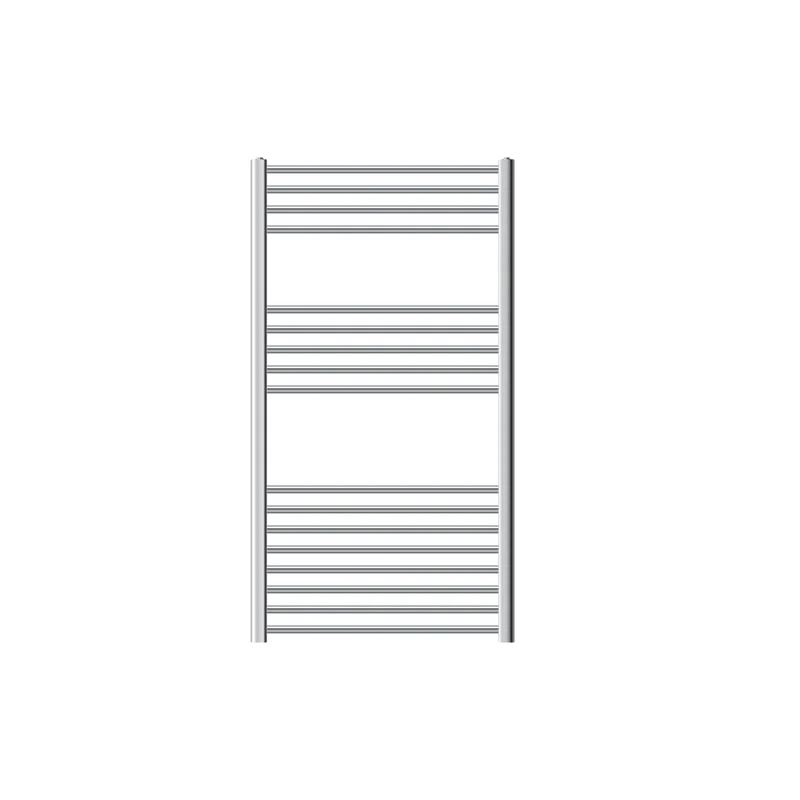 Badheizkörper Sahara 750x1200 mm Chrome gebogen mit Seitenanschluss LuxeBath