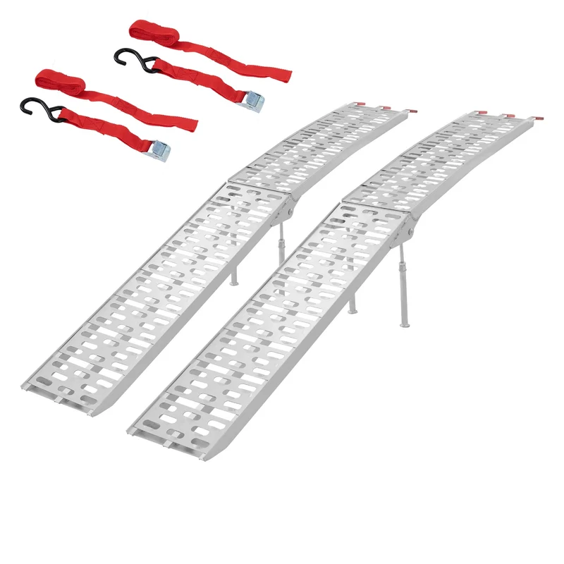 Auffahrrampe 2er Set mit Standfüßen aus Aluminium bis 340kg
