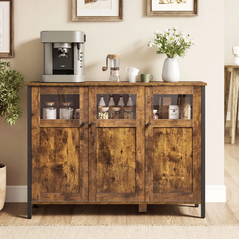 Sideboard vintagebraun-schwarz
