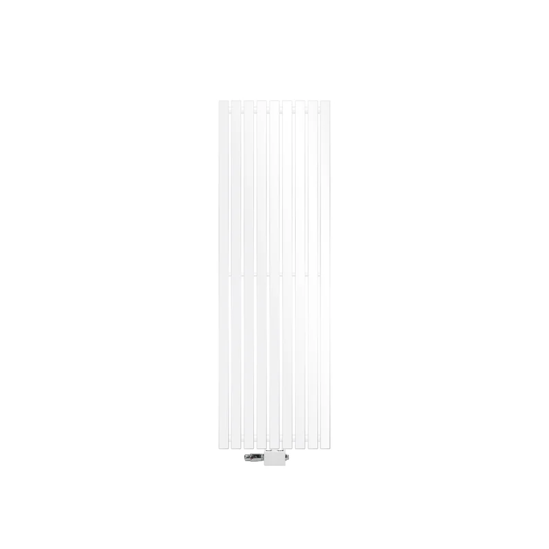 Badheizkörper Stella 480x1400 mm Weiß mit Universale Anschlussgarnitur