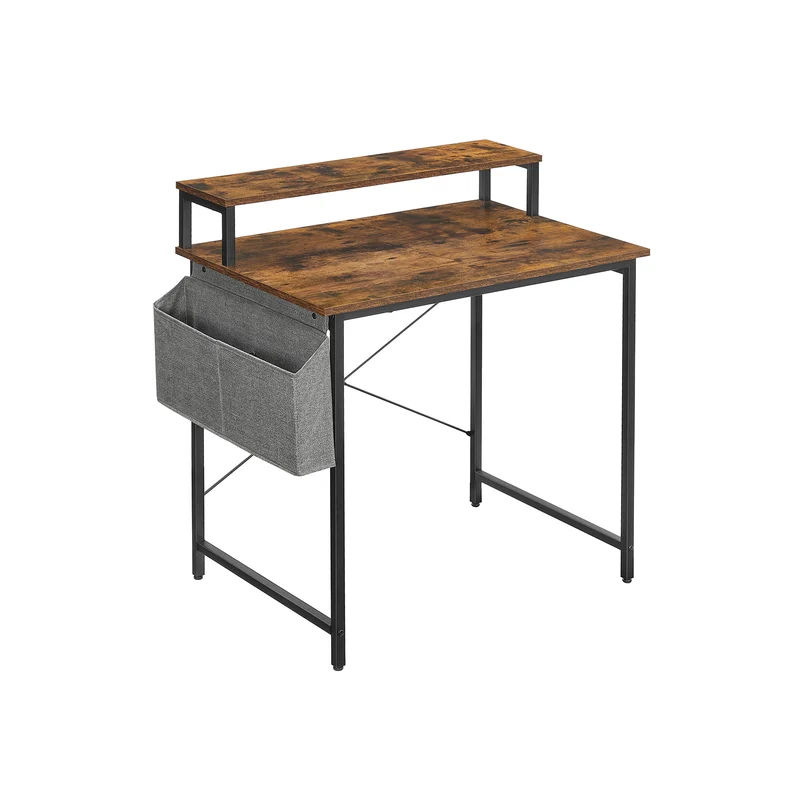 Schreibtisch mit Monitorständer für Homeoffice 80 x 55 cm