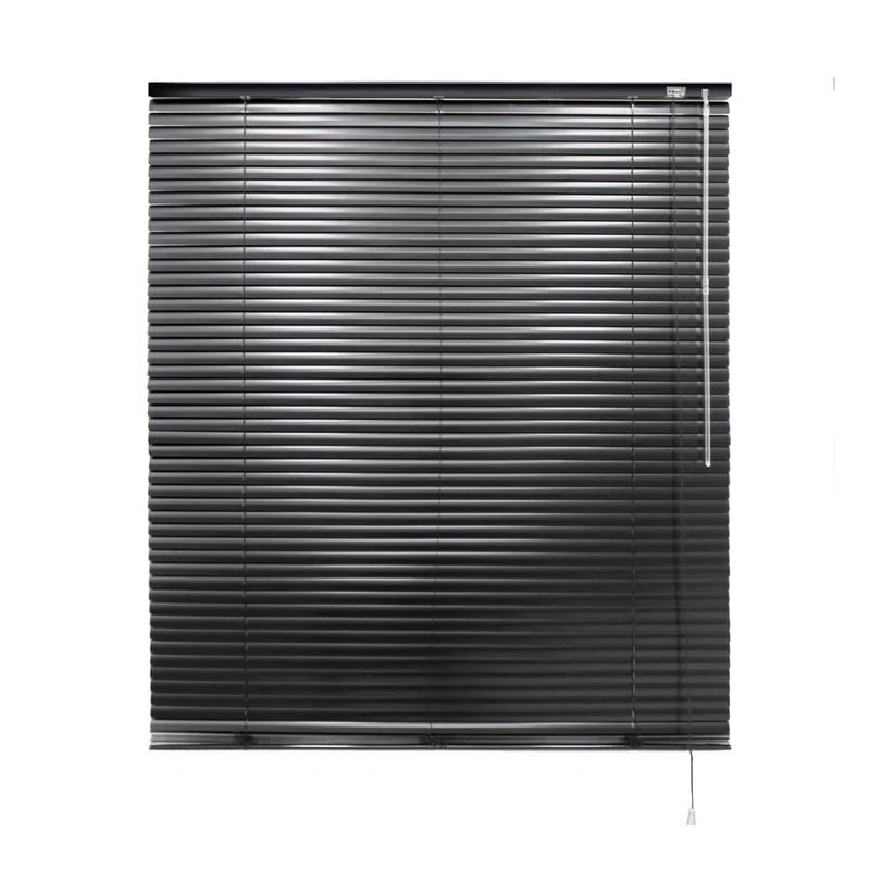 Aluminium Jalousie 110x220 cm Schwarz inkl. Montagematerial