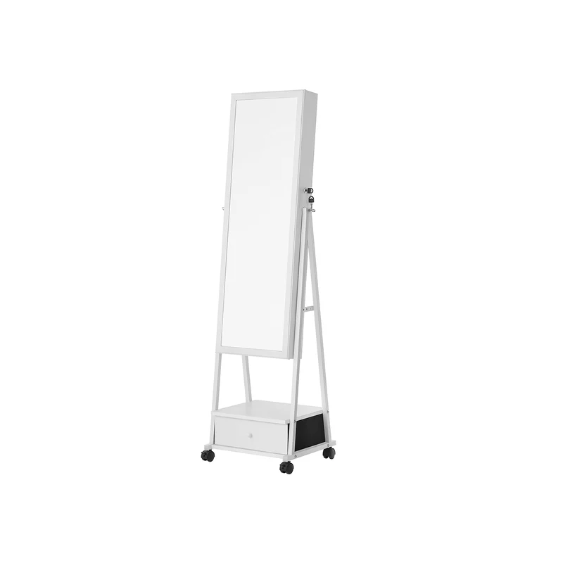 Rollbarer Schmuckorganizer mit Ganzkörperspiegel