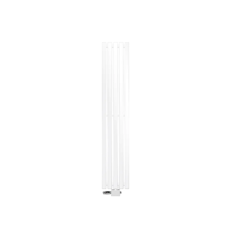Badheizkörper Stella 260x1400 mm Weiß mit Universale Anschlussgarnitur