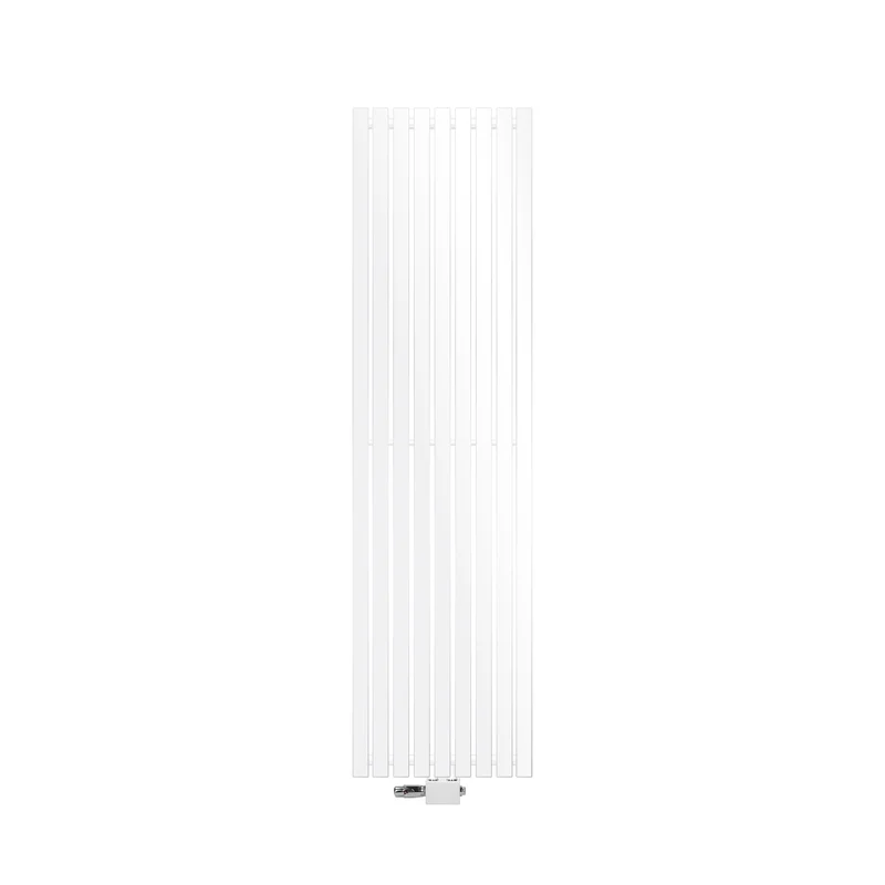Badheizkörper Mittelanschluss 480x1800 mm Weiß mit Universal Thermostatventil LuxeBath