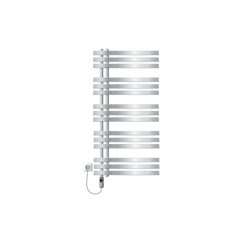 Badheizkörper Mittelanschluss 600x1200 mm Chrom mit Heizstab 1200W LuxeBath