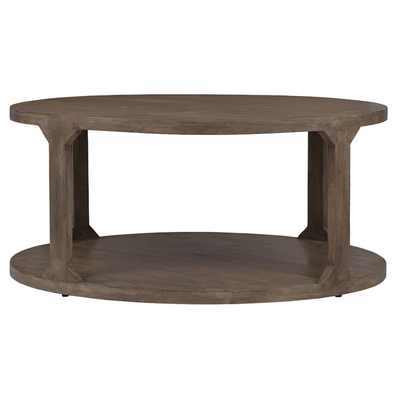 Couchtisch Ø 100x45 cm Natur aus Mangoholz WOMO-Design