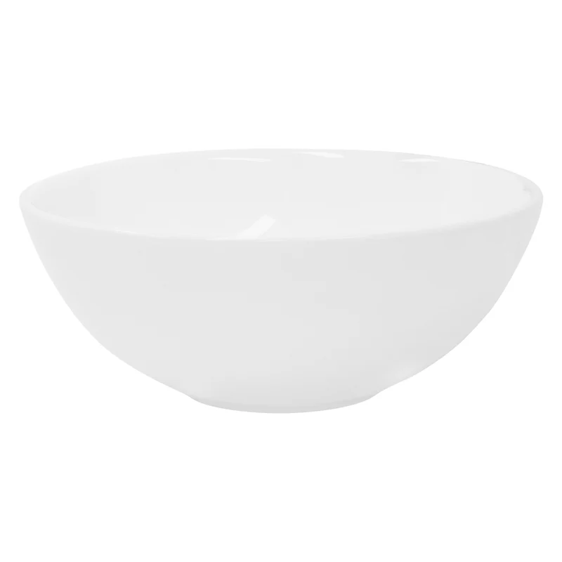 Waschbecken Rund ohne Überlauf Ø 28x11,6 cm Weiß aus Keramik LuxeBath