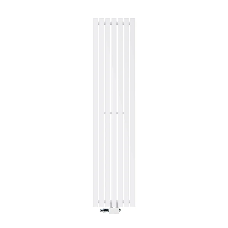 Badheizkörper Vertikal mit Mittelanschluss 370x1600 mm Weiß mit Universal Anschlussgarnitur LuxeBath