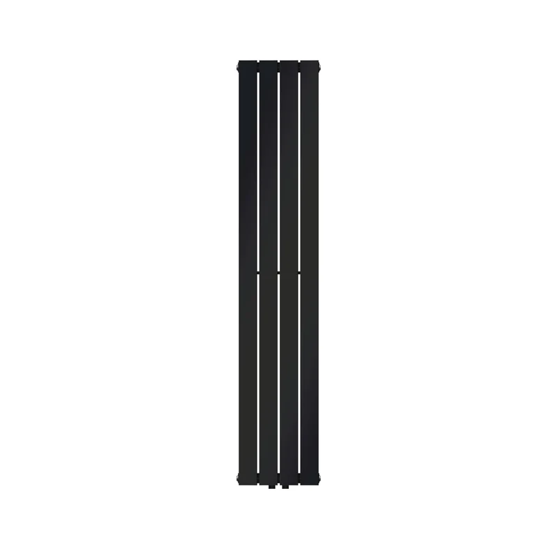 Paneelheizkörper Einlagig 1600x300 mm Schwarz matt mit Mittelanschluss LuxeBath