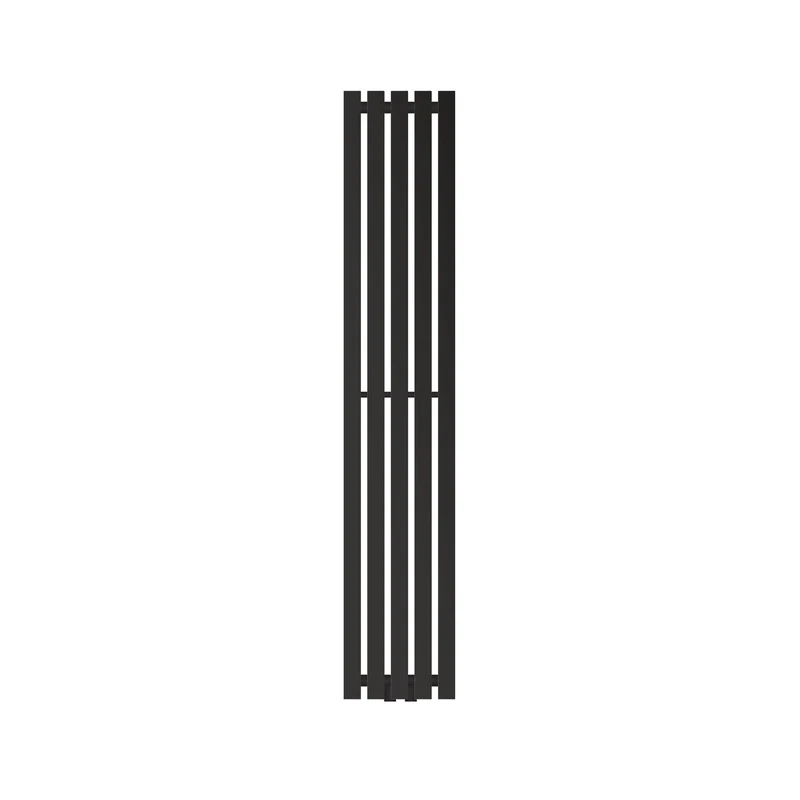 Badheizkörper mit Mittelanschluss 1400x260 mm Schwarz matt vertikal LuxeBath