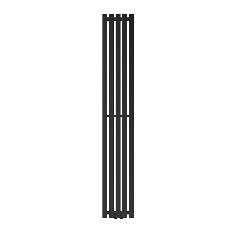 Badheizkörper Stella 260x1800 mm Schwarz matt LuxeBath