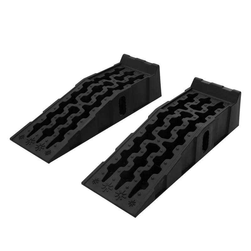 2er Set Auffahrrampe belastbar bis 2,4 Tonnen 30 cm breit aus Kunststoff tragbar