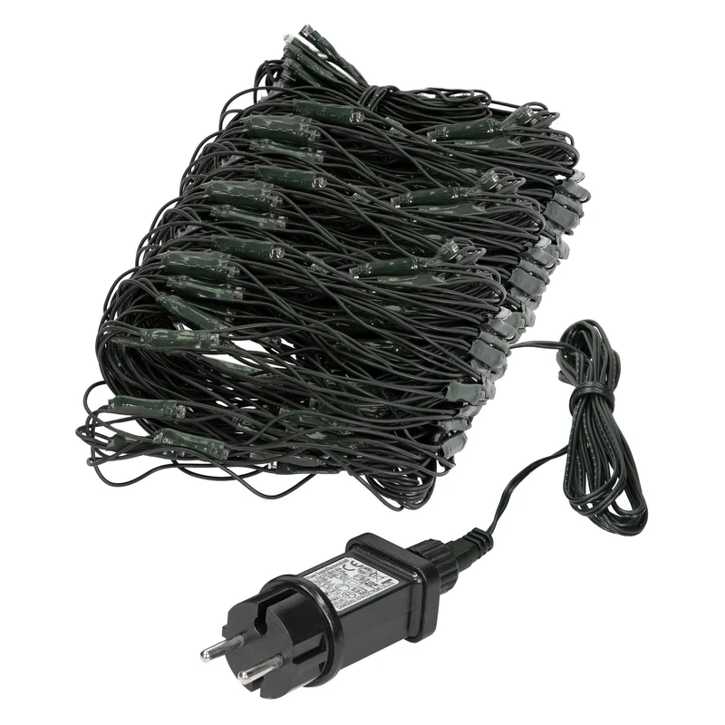 LED Lichternetz 150x300 cm mit 320 LEDs Kaltweiß IP44