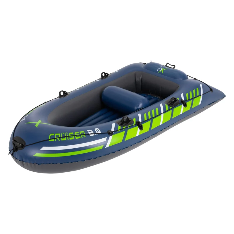 Schlauchboot Cruiser 3.0 250x120x40 cm Grün/Weiß/Blau aus Kunststoff