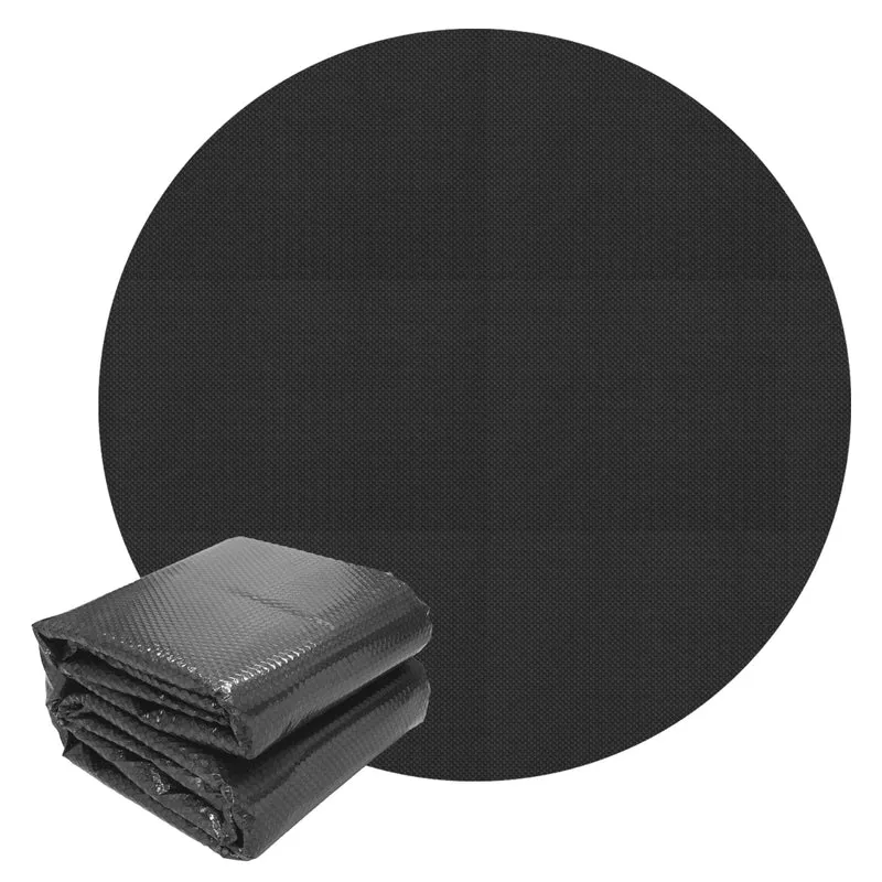Pool Solarfolie Rund Ø 5 m 140µm Schwarz aus PE-Folie mit Luftkammern